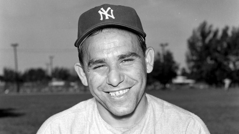 Face of Yogi Berra