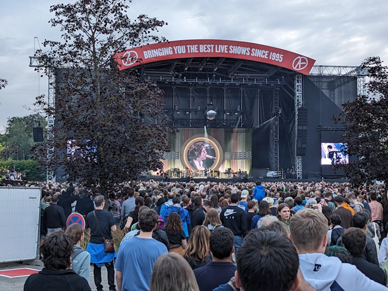 Arctic Monkeys on stage at the Luxexpo.