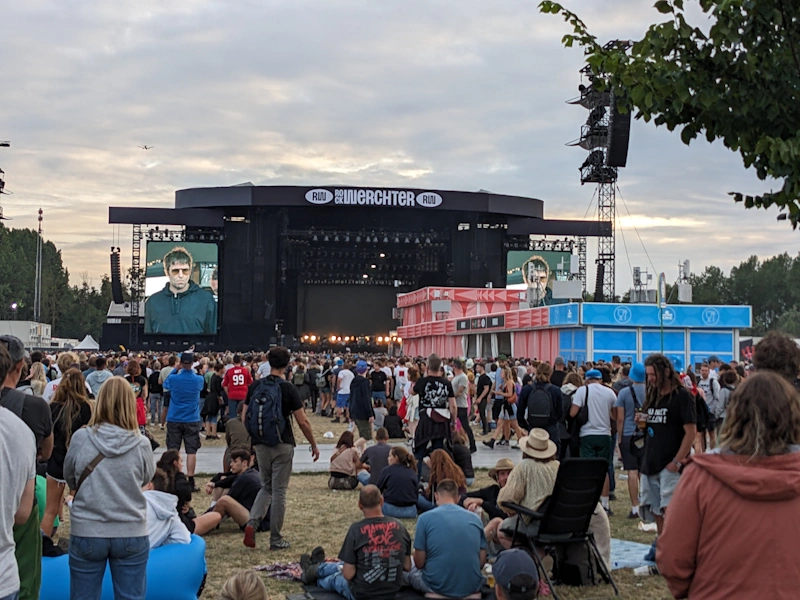 Liam Gallagher on the main stage