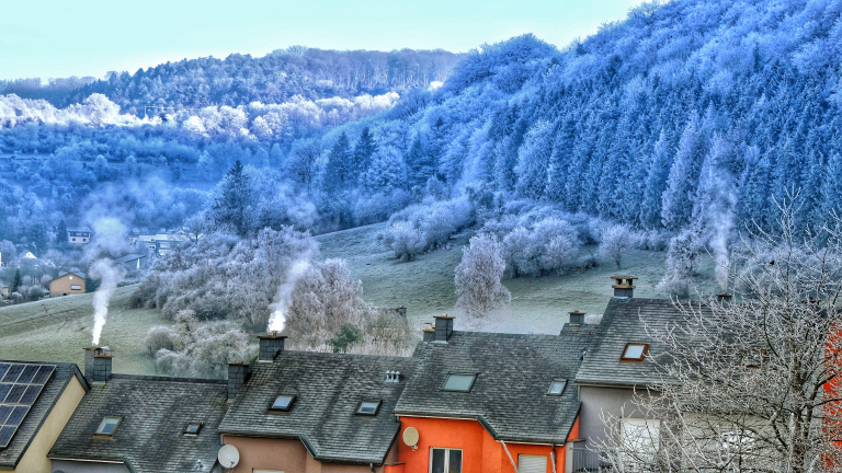 View over Bofferdange, colours creatively adjusted using snapseed