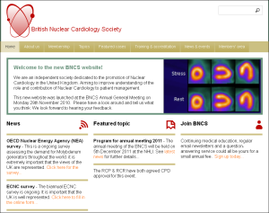 Homepage of British Nuclear Cardiology Society