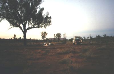 Camping by Ayers Rock