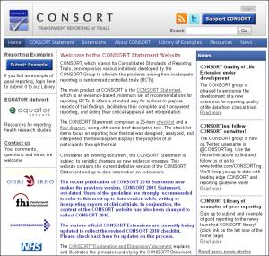 Homepage of CONSORT
