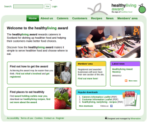 Healthyliving award website