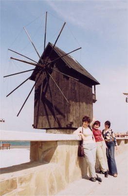 Windmill on the road linking Nesebur to mainland