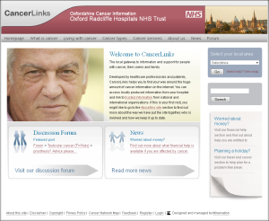 Homepage of CancerLinks (formerly Oxford Cancer Information)