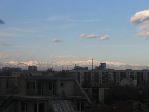 View of Plovdiv from the old town