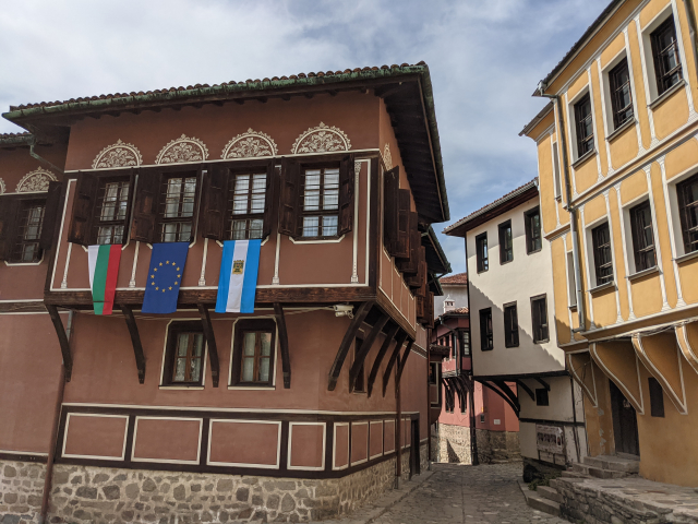 Revival period houses in the old town